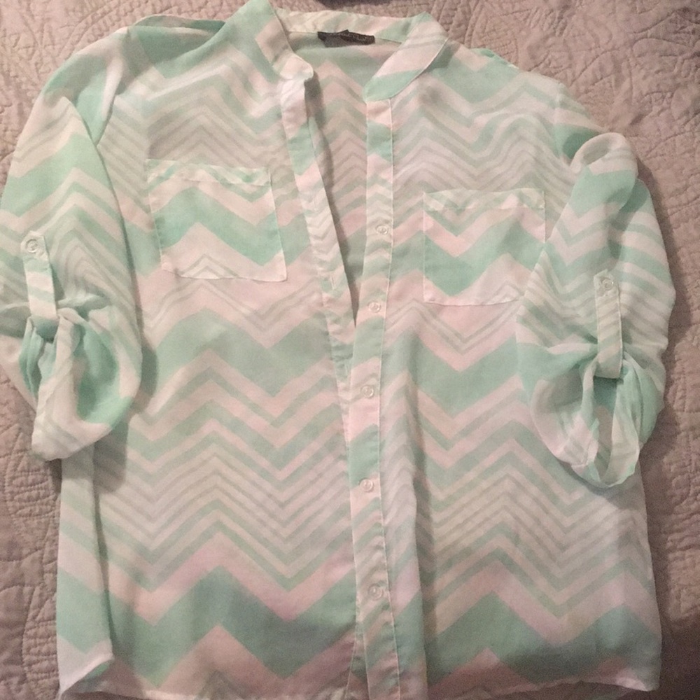 Teal dress shirt